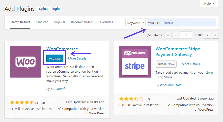 Woocommerce functionality 